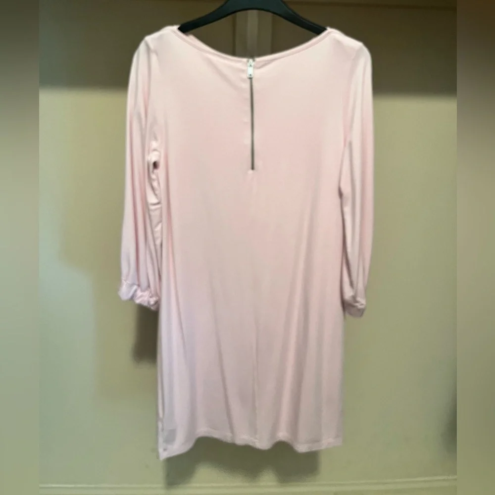 GAP Pink Sheath Dress with Cuffed 3/4 Sleeves - Picture 2 of 3